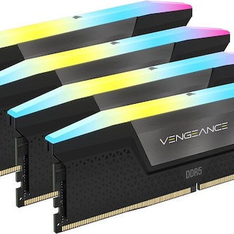 Corsair Vengeance RGB XMP DDR5 128GB RAM με 4x32GB Modules και Ταχύτητα 5600 για Desktop