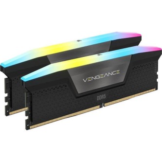 Corsair Vengeance RGB XMP DDR5 128GB RAM με 4x32GB Modules και Ταχύτητα 5600 για Desktop