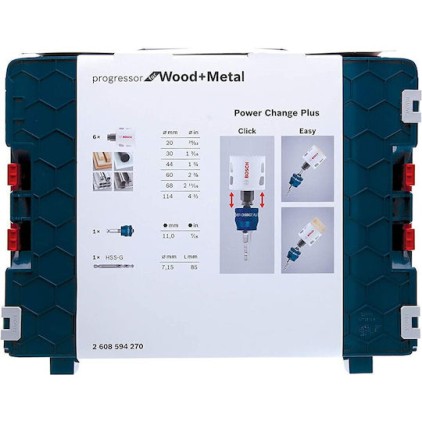 Bosch Σετ Ποτηροτρύπανα Ξηρής Κοπής για Ξύλο και Μέταλλο