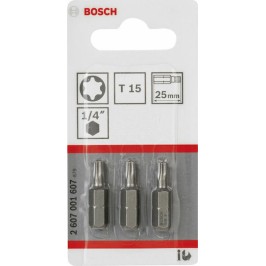 Bosch Σετ 3 Μύτες Κατσαβιδιού Torx