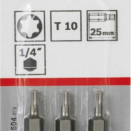 Bosch Σετ 3 Μύτες Κατσαβιδιού Torx