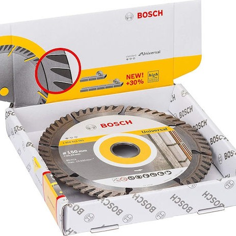 Bosch Δίσκος Κοπής Δομικών Υλικών 150mm 10τμχ 2608615062