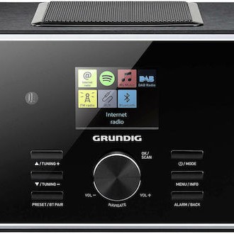 Grundig DTR 6000 Επιτραπέζιο Ραδιόφωνο Ρεύματος DAB+ με Bluetooth και USB Μαύρο