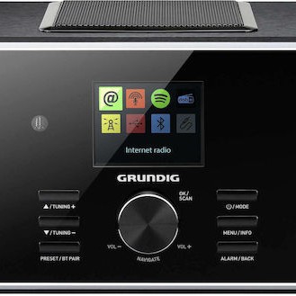 Grundig DTR 6000 Επιτραπέζιο Ραδιόφωνο Ρεύματος DAB+ με Bluetooth και USB Μαύρο