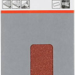 Bosch C430 Φύλλο Λείανσης Παλμικού Τριβείου K80 με Τρύπες 93x186mm Σετ 10τμχ