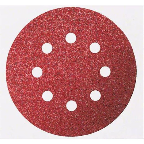 Bosch Φύλλο Λείανσης Έκκεντρου Τριβείου K120 με Τρύπες 125x125mm Σετ 5τμχ