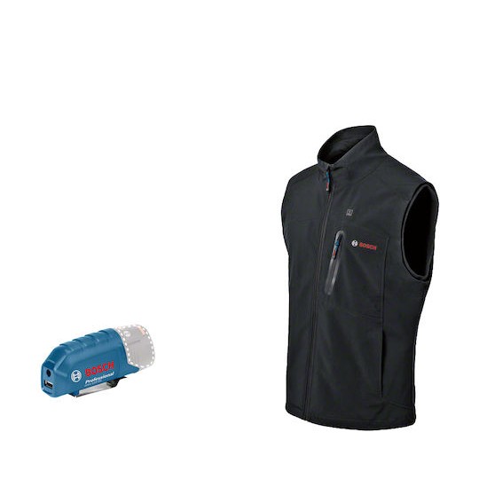 Bosch Ανδρικό Γιλέκο Εργασίας Θερμαινόμενο Μαύρο