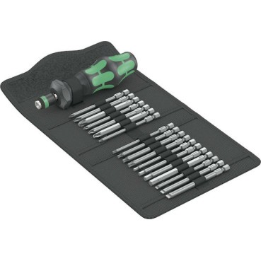 Wera Κατσαβίδι με 19 Εναλλασσόμενες Μύτες Kraftform Kompakt Turbo