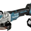 Makita Τροχός 125mm Μπαταρίας Brushless με Ρύθμιση Στροφών 2x5Ah