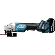 Makita Τροχός 125mm Μπαταρίας Brushless με Ρύθμιση Στροφών 2x5Ah