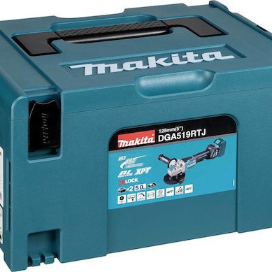 Makita Τροχός 125mm Μπαταρίας Brushless με Ρύθμιση Στροφών 2x5Ah