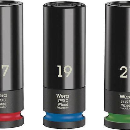 Wera Καρυδάκια Αέρος Εξάγωνα με Καρέ Υποδοχής 1/2