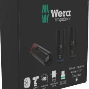 Wera Καρυδάκια Αέρος Εξάγωνα με Καρέ Υποδοχής 1/2