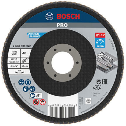 Bosch X-Lock X571 Δίσκος Λείανσης Μετάλλου 125mm