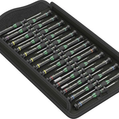 Wera Σετ 25 Κατσαβίδια Ηλεκτρολόγου Ακριβείας με 25 Εναλλασσόμενες Μύτες Micro Big Pack 1