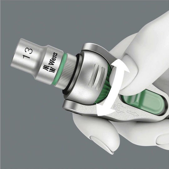 Wera 8100 SA 9 Speed Ratchet Set Καστάνια με Καρυδάκια 1\4