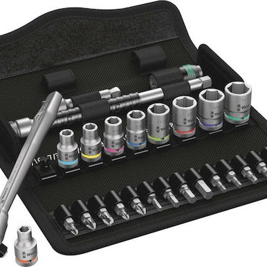 Wera 8100 SA 10 Metal Ratchet Set Καστάνια με Καρυδάκια 1\4