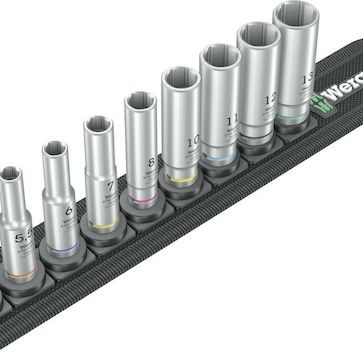 Wera Καρυδάκια Εξάγωνα Μακριά με Καρέ Υποδοχής 1/4