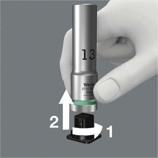 Wera Καρυδάκια Εξάγωνα Μακριά με Καρέ Υποδοχής 1/4