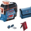 Bosch GLL 3-80 C Professional Αυτορυθμιζόμενο Γραμμικό Αλφάδι Laser Κόκκινης Δέσμης 12V με Εύρος Εργασίας 30m