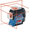 Bosch GLL 3-80 C Professional Αυτορυθμιζόμενο Γραμμικό Αλφάδι Laser Κόκκινης Δέσμης 12V με Εύρος Εργασίας 30m