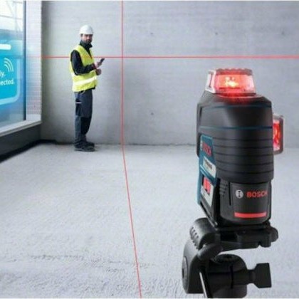 Bosch GLL 3-80 C Professional Αυτορυθμιζόμενο Γραμμικό Αλφάδι Laser Κόκκινης Δέσμης 12V με Εύρος Εργασίας 30m