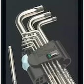 Wera Κλειδί Allen σε Σχήμα L με Μύτη Μεγέθους 1.5mm 3950/9 Hex-plus Stainless 1