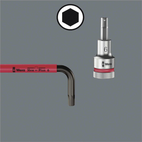 Wera Σετ 9 Κλειδιά Allen σε Σχήμα L 950/9 Hex-Plus Mulitcolour 2