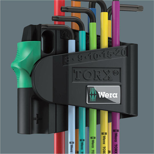 Wera Σετ 9 Κλειδιά Torx σε Σχήμα L 967/9 TX BO