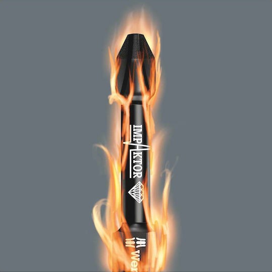 Wera Σετ 6 Μύτες Κατσαβιδιού Αστέρι Bit Check 6 PZ Impaktor 1