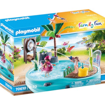 Playmobil Family Fun Small Pool with Water Sprayer για 4-10 ετών