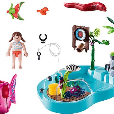 Playmobil Family Fun Small Pool with Water Sprayer για 4-10 ετών