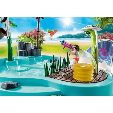 Playmobil Family Fun Small Pool with Water Sprayer για 4-10 ετών