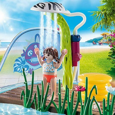 Playmobil Family Fun Small Pool with Water Sprayer για 4-10 ετών