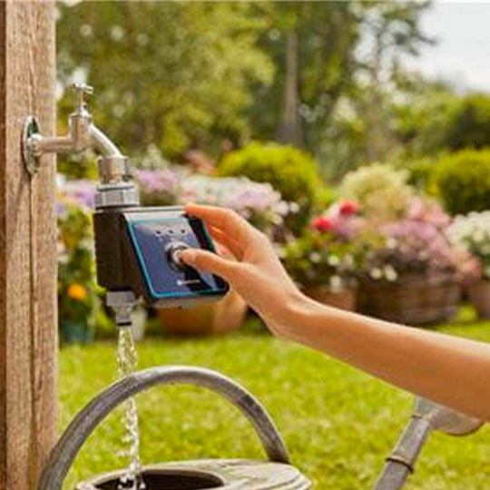 Gardena Προγραμματιστής Ποτίσματος Μπαταρίας Με Ηλεκτροβάνα 1 Εξόδου με Bluetooth