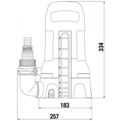 Gardena 11000 Aquasensor Μονοφασική Αντλία Ακαθάρτων / Λυμάτων 0.6hp με Φλοτέρ 09034-20
