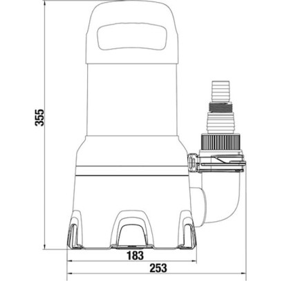 Gardena Μονοφασική Αντλία Ακαθάρτων / Λυμάτων 0.6hp με Φλοτέρ 9042-20 970486001
