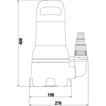 Gardena 25000 Μονοφασική Αντλία Ακαθάρτων / Λυμάτων 1.46hp με Φλοτέρ 09046-20