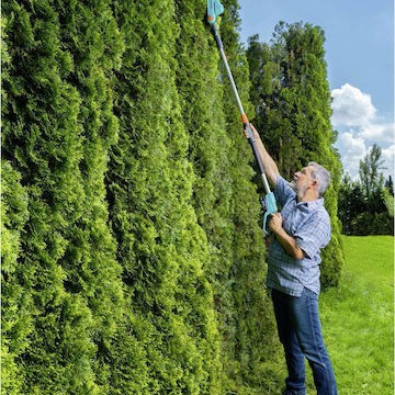 Gardena 14732-20 Μπορντουροψάλιδο Μπαταρίας 18V Τηλεσκοπικό με Μήκος Λάμας 42cm