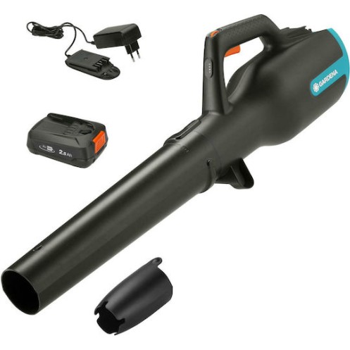 Gardena Powerjet 18V P4A Φυσητήρας Χειρός 18V με 1 Μπαταρία & Ρύθμιση Έντασης με Μέγιστη Ταχύτητα Αέρα 100km/h