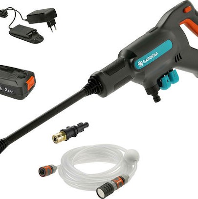 Gardena ΑquaClean 18V RtU Πλυστικό Μπαταρίας 18V 1x2Ah με Πίεση 24bar