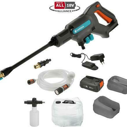 Gardena ΑquaClean 18V RtU Πλυστικό Μπαταρίας 18V 1x2Ah με Πίεση 24bar