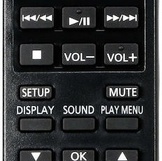 Panasonic Ηχοσύστημα 2.0 SC-HC304 SC-HC304EG-G 20W με CD Player και Bluetooth Μπλε