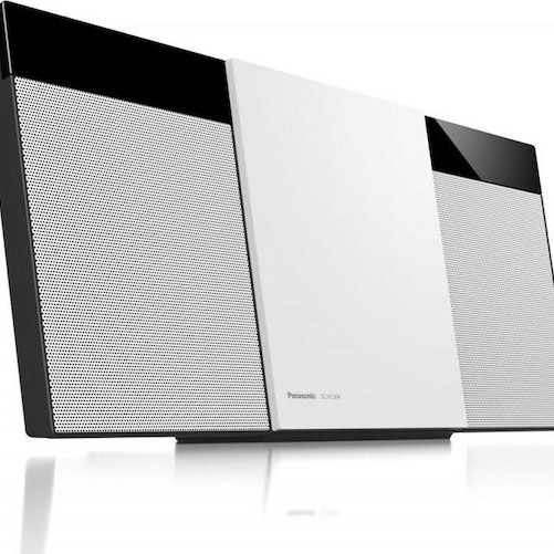 Panasonic Ηχοσύστημα 2.0 SC-HC304 SC-HC304EG-W 20W με CD Player και Bluetooth Λευκό