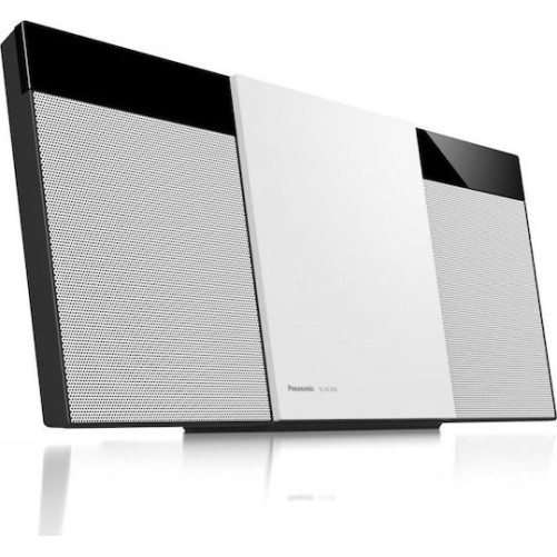 Panasonic Ηχοσύστημα 2.0 SC-HC304 SC-HC304EG-W 20W με CD Player και Bluetooth Λευκό