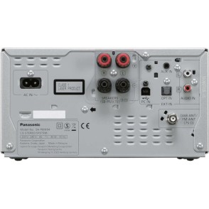 Panasonic Ηχοσύστημα 2.0 SC-PMX94 SC-PMX94EG-S 120W με CD Player και Bluetooth Ασημί
