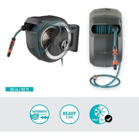 Gardena Αυτόματη Ανέμη Ποτίσματος Τοίχου με Λάστιχο 25m M / L