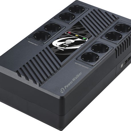 Powerwalker VI 600 MS UPS Line-Interactive 600VA 360W με 8 Schuko Πρίζες