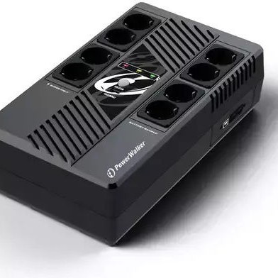 Powerwalker VI 600 MS UPS Line-Interactive 600VA 360W με 8 Schuko Πρίζες