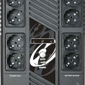 Powerwalker VI 800 MS UPS Line-Interactive 800VA 480W με 8 Schuko Πρίζες